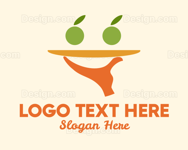 Fruit Platter Waiter Logo