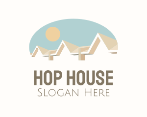 Sunrise Town House logo design