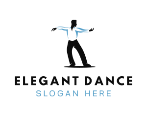 Salsa Male Dancer logo design