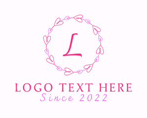 Lovely Fashion Heart Wreath logo