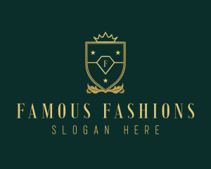 Luxury Fashion Shield logo design