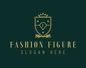 Luxury Fashion Shield logo design