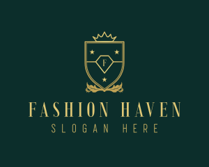 Luxury Fashion Shield logo design