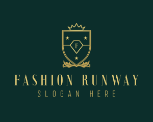 Luxury Fashion Shield logo design