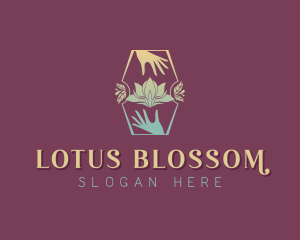 Lotus Flower Yoga logo design