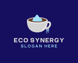Iceberg Coffee Cup logo