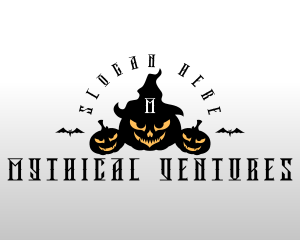 Creepy Halloween Pumpkin Logo