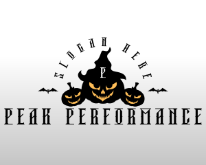 Creepy Halloween Pumpkin Logo