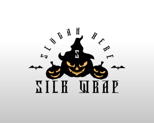 Creepy Halloween Pumpkin Logo