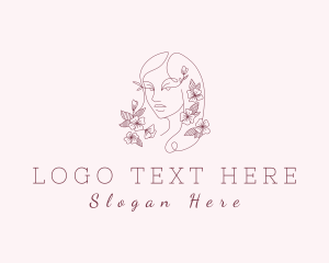 Ornamental Floral Woman logo