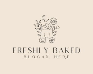 Flower Cookie Confectionery logo design