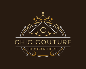 Needle Crown Tailor logo design