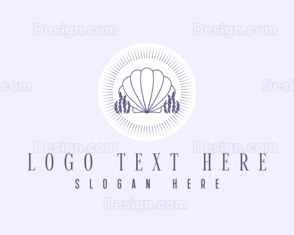 Coral Clam Shell Logo