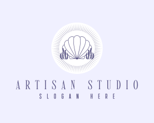 Coral Clam Shell logo design