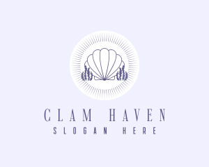 Coral Clam Shell logo design