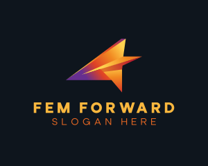 Plane Forwarding Shipment logo design