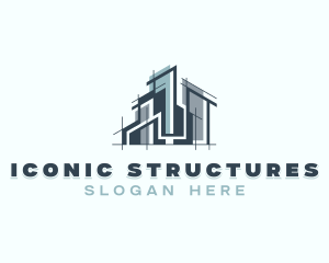 Building Property Structure logo design