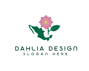 Native Mexican Dahlia logo