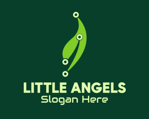 Green Tech Leaf logo