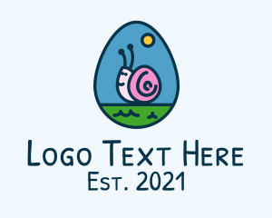 Cute Snail Egg logo