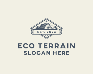 Forest Cabin Roofing logo design