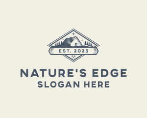 Forest Cabin Roofing logo design