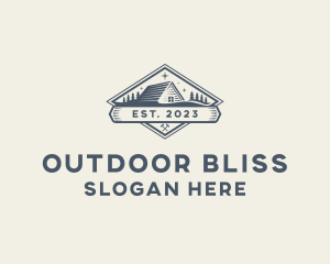 Forest Cabin Roofing logo design