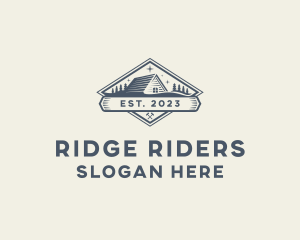 Forest Cabin Roofing logo design