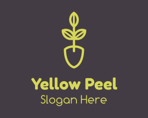 Green Seedling Shovel logo design