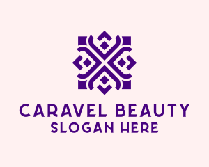 Square Floral Pattern  logo design