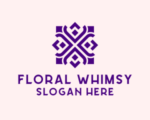 Square Floral Pattern  logo