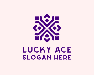 Square Floral Pattern  logo design