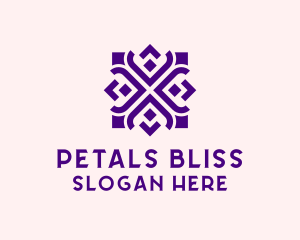 Square Floral Pattern  logo design