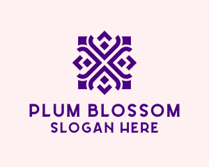 Square Floral Pattern  logo design