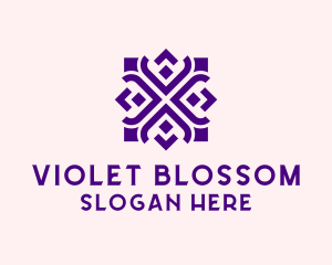 Square Floral Pattern  logo design