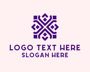 Pattern - Square Floral Pattern logo design