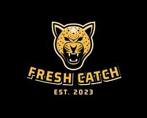 Wild Cheetah Cat logo design