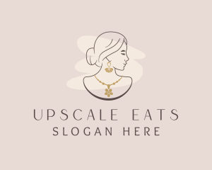 Fashion Woman Jewelry  logo design