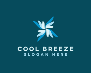 Ventilation Fan Cooling logo design