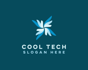 Ventilation Fan Cooling logo design