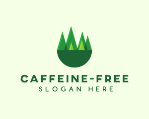 Modern Forest Trees logo design