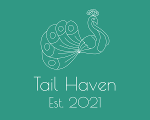 Extravagant Bird Tail logo design