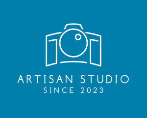 Minimalist Camera Studio logo design