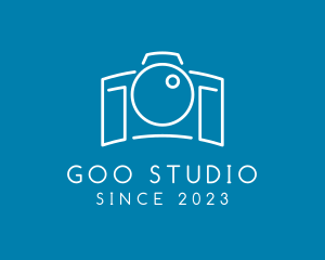 Minimalist Camera Studio logo design