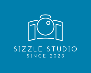 Minimalist Camera Studio logo design