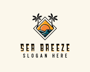 Sea Resort Vacation logo design