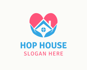 House  Love Care logo design