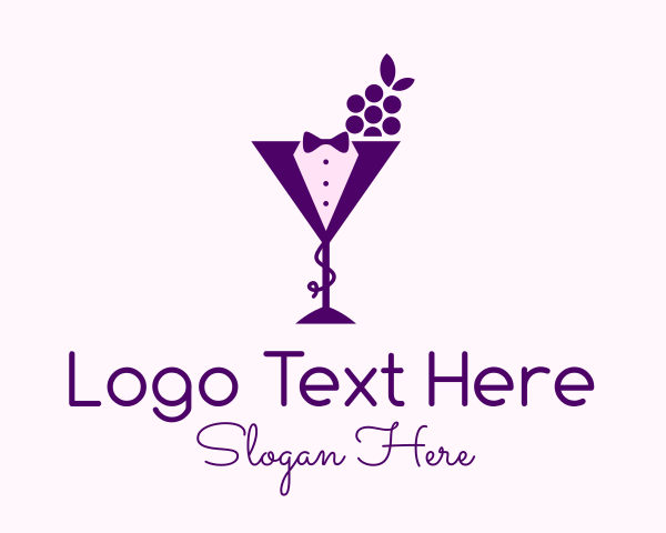 Wine Server logo example 2