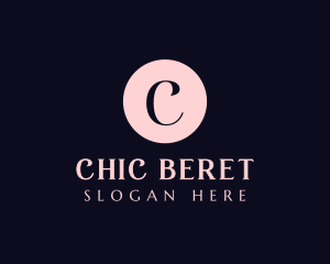 Cursive Pink Lettermark logo design