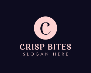 Cursive Pink Lettermark logo design